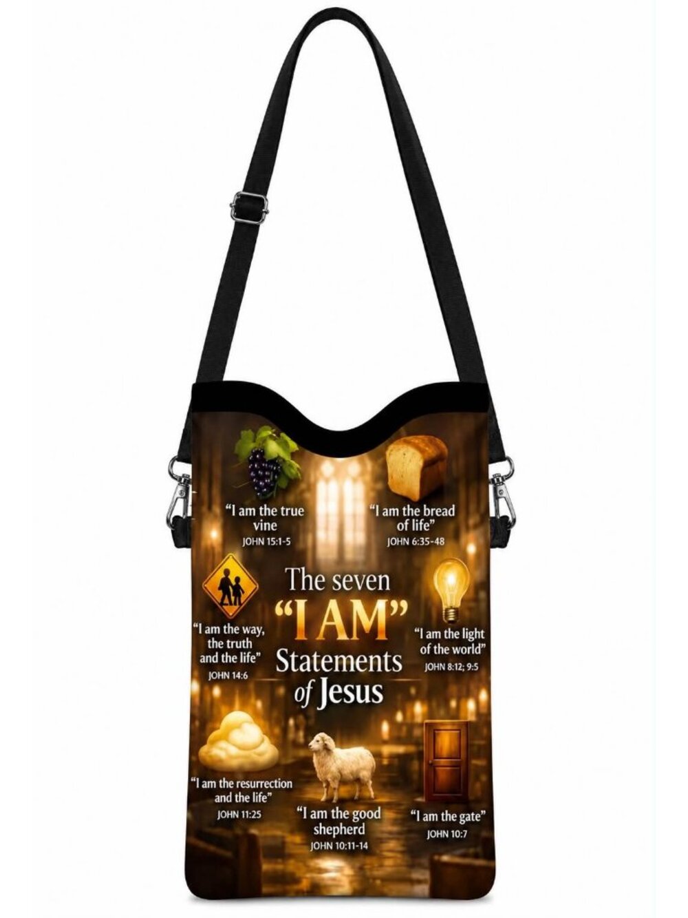 The Seven “I AM” Statements of Jesus Phone Crossbody Bag